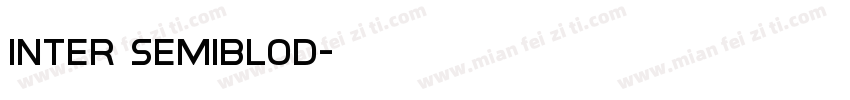 inter semiblod字体转换